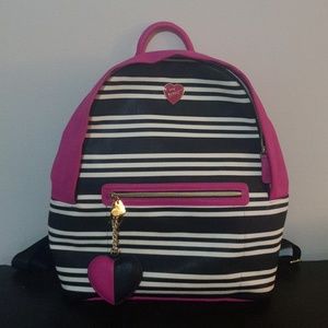 Betsey Johnson striped back pack